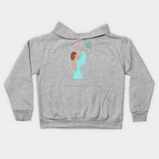 Blu lady 6 Kids Hoodie